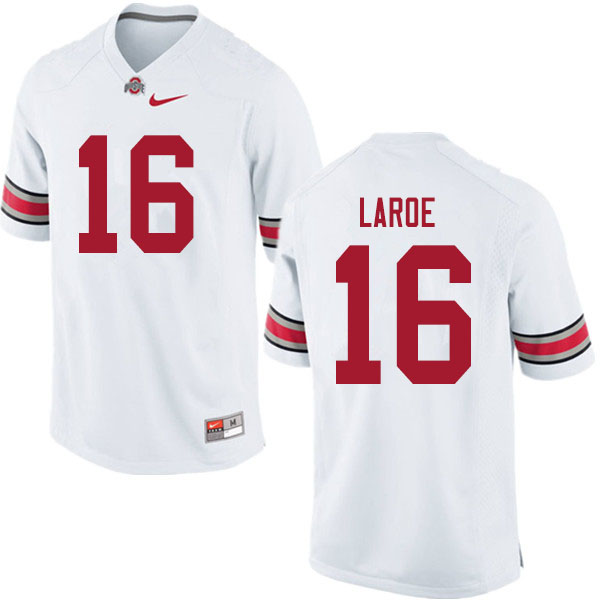 Men #16 Jagger LaRoe Ohio State Buckeyes College Football Jerseys Sale-White